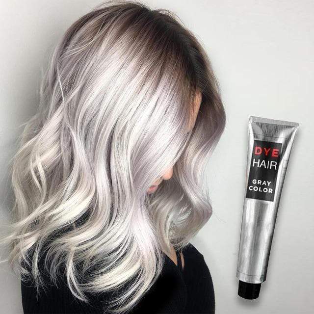 Gadgets d'Eve TRENDI™ : Crème Colorante Grise pour Des Cheveux Argentés