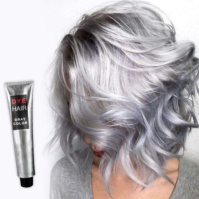 Gadgets d'Eve TRENDI™ : Crème Colorante Grise pour Des Cheveux Argentés